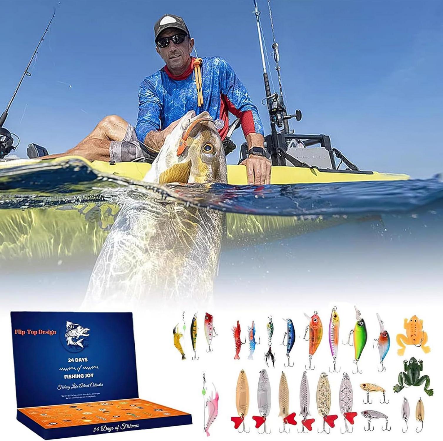 Adventskalender 2024 für Angler: 24-teiliges