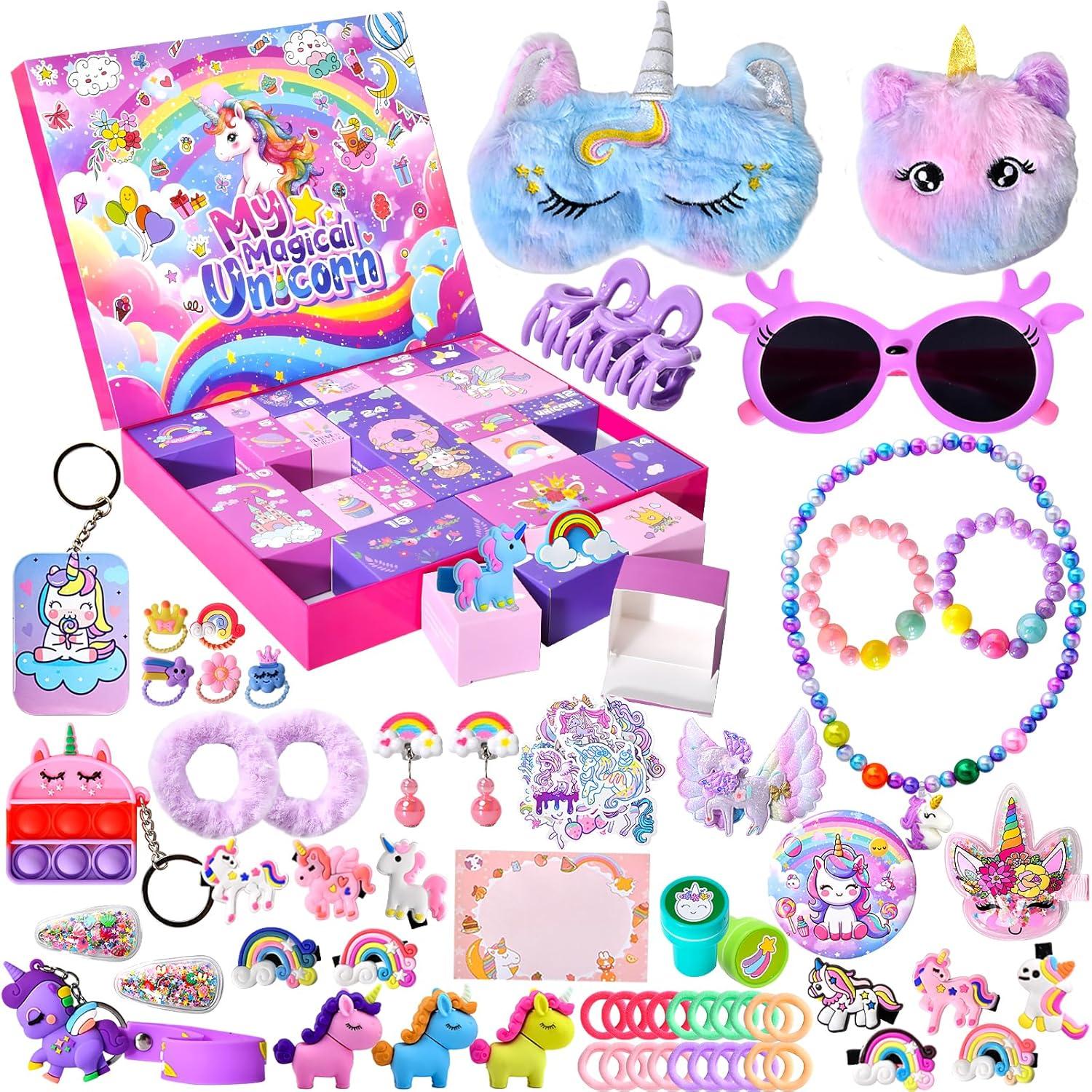 Einhorn Adventskalender für Mädchen - 24 Tage voller Überraschungen