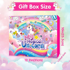 Einhorn Adventskalender für Mädchen - 24 Tage voller Überraschungen mit Accessoires