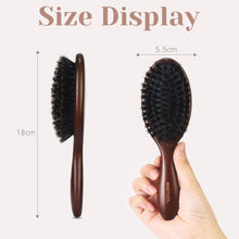 BESTOOL Mini Haarbürste mit Wildschweinborsten für feines