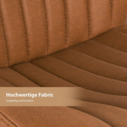 Verstellbarer Barhocker 4er Set mit Fußstütze & 360° Drehung