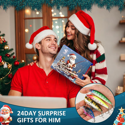 Angel Adventskalender 2024, 24 Angeln Köder Set