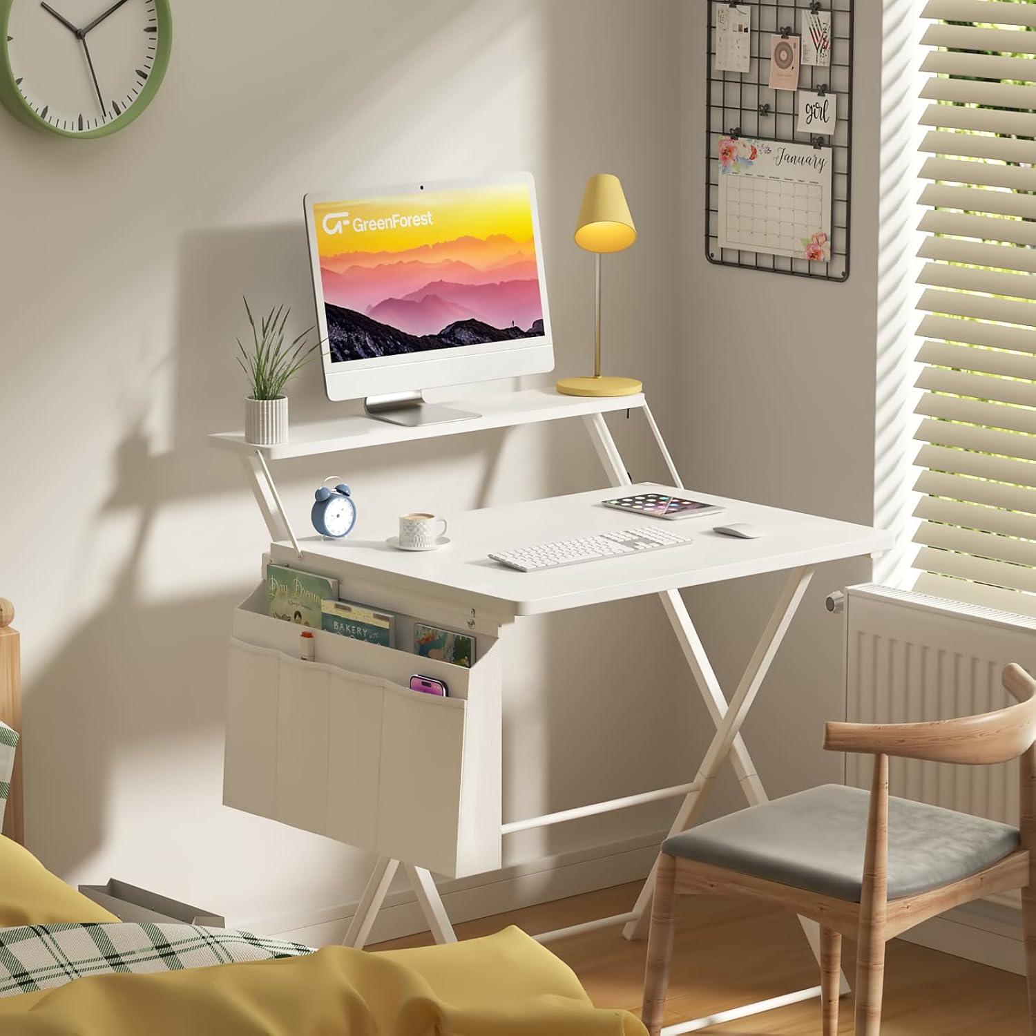 Klappbarer Schreibtisch 60 cm, PC Bürotisch mit