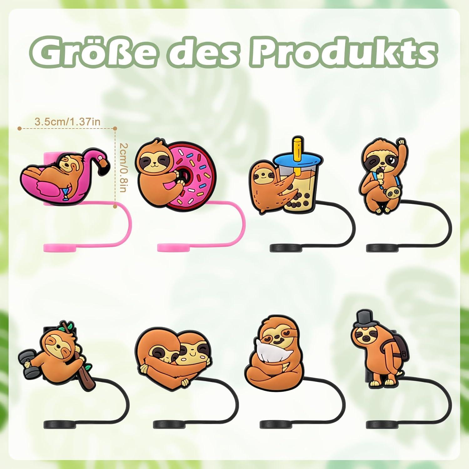 8er Strohhalm Abdeckungen für Stanley Cup 10mm Silikon