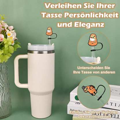 8er Set Strohhalm Abdeckung für Stanley Cup Becher, 10mm Silikon