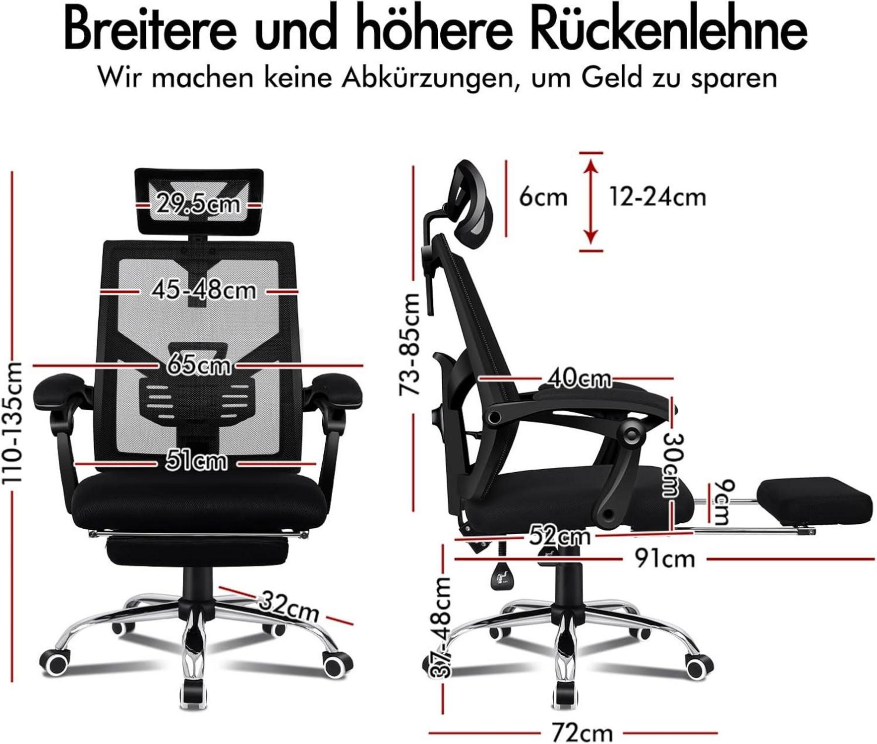 Ergonomischer Netz-Bürostuhl mit