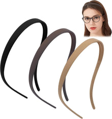 Dünne Flex-Haarreifen für Brillenträger Damen - 3er Set
