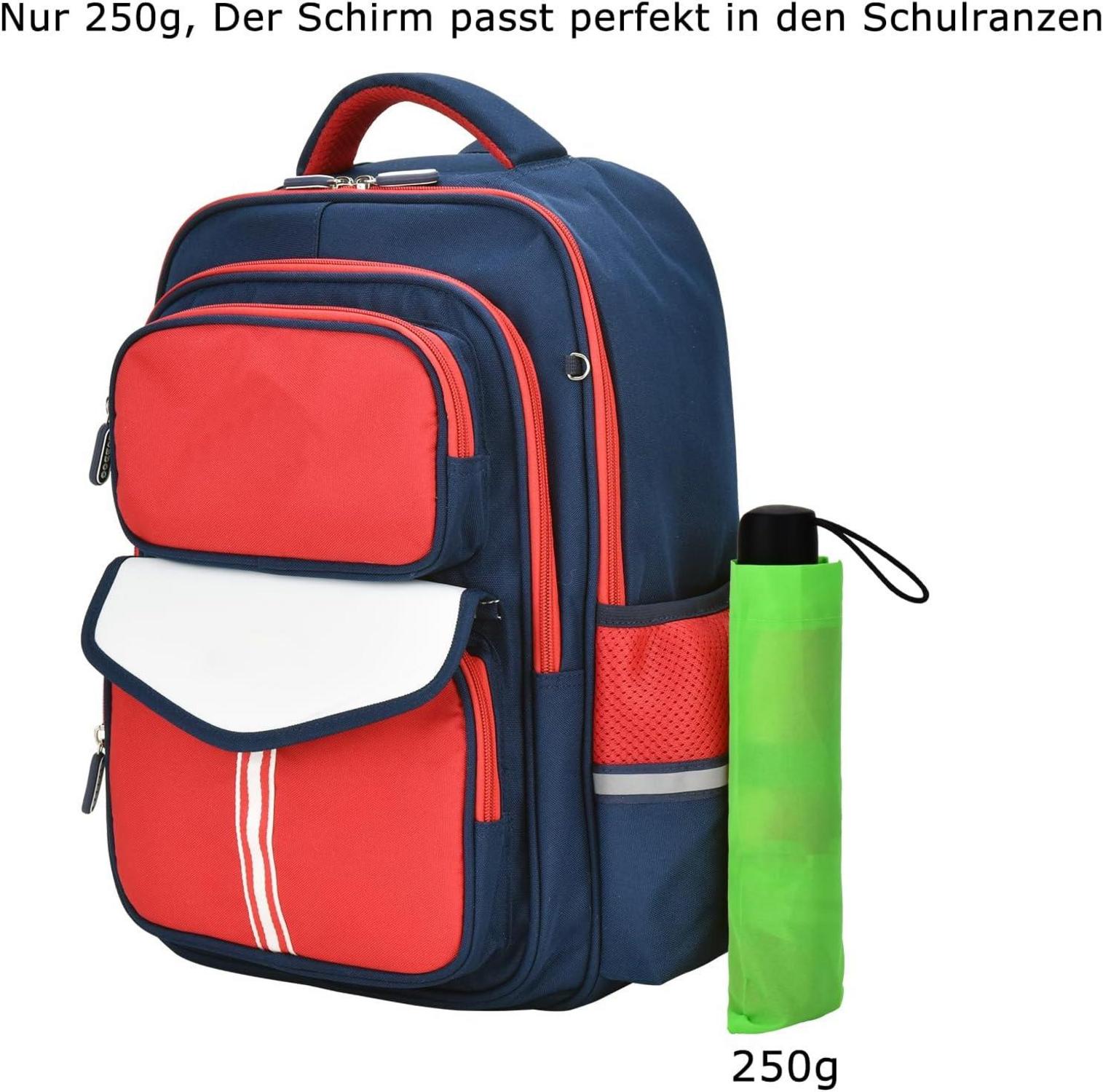Kinder Regenschirm Mini Regenbogen Taschenschirm 210T
