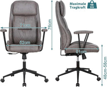 Ergonomischer Bürostuhl mit Kopfstütze und Wippfunktion 150