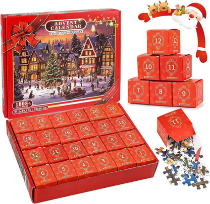Adventskalender Puzzle Weihnachten Familien Spiel Kinder Mädchen
