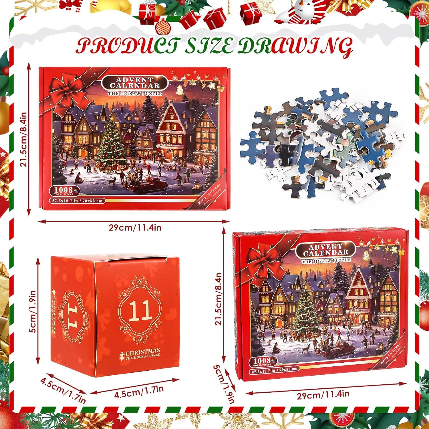 Adventskalender Puzzle Weihnachten Familien Spiel Kinder Mädchen