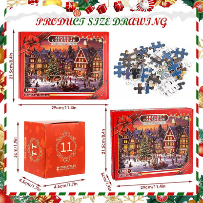 Adventskalender Puzzle Weihnachten Familien Spiel Kinder Mädchen
