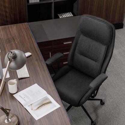 Ergonomischer Bürostuhl mit Wippfunktion und hoher Rückenlehne