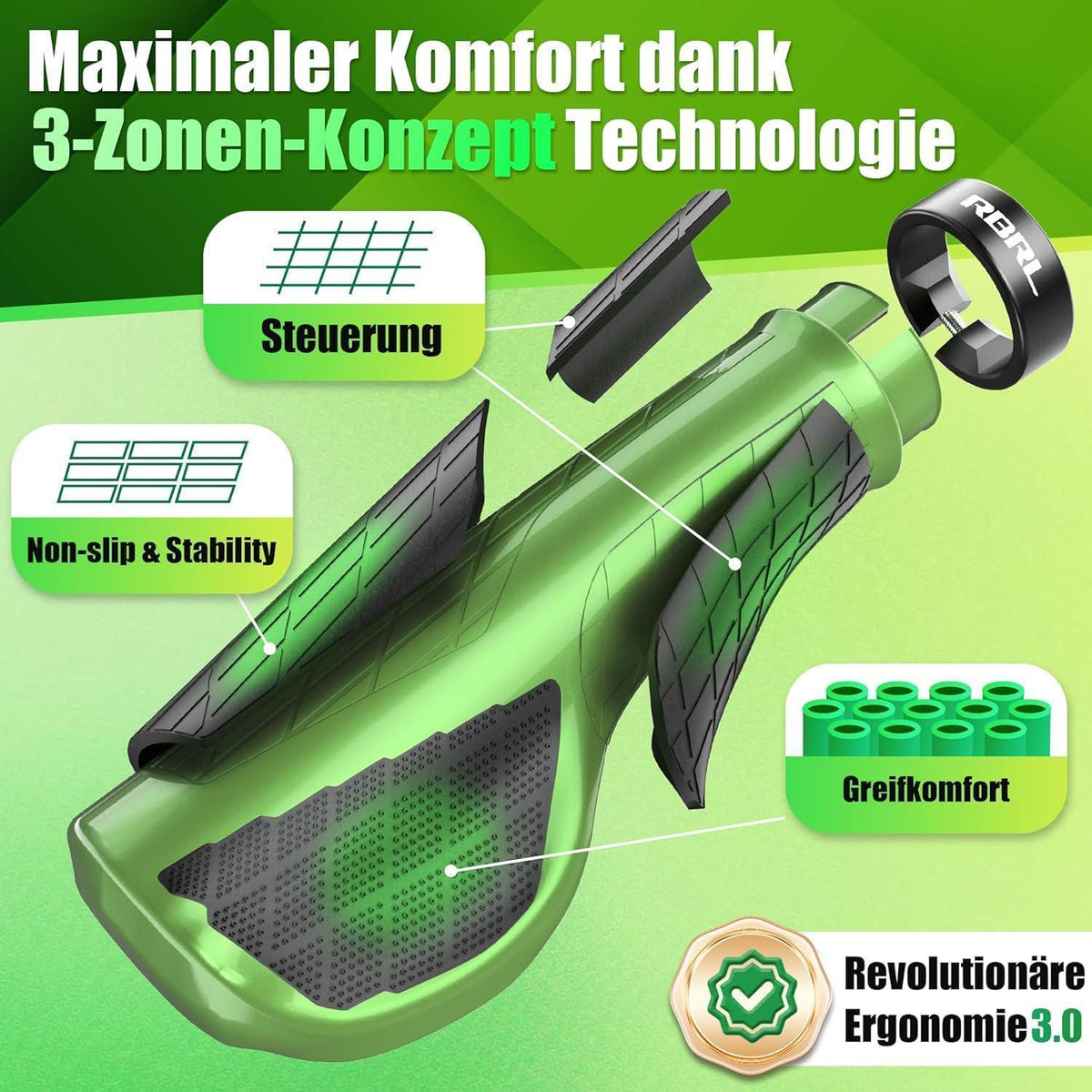 Ergonomische Fahrradgriffe für Komfort und sicheren Halt