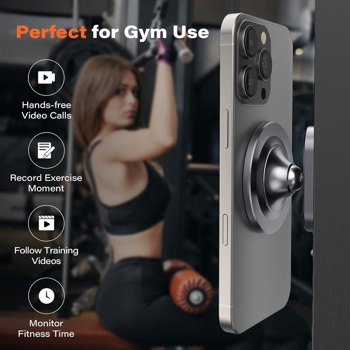 MagSafe Handyhalterung Fitness – 360° Drehbar & Tragbar