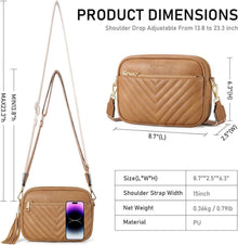Bagsure Damen Umhängetasche - Crossbody Schultertasche