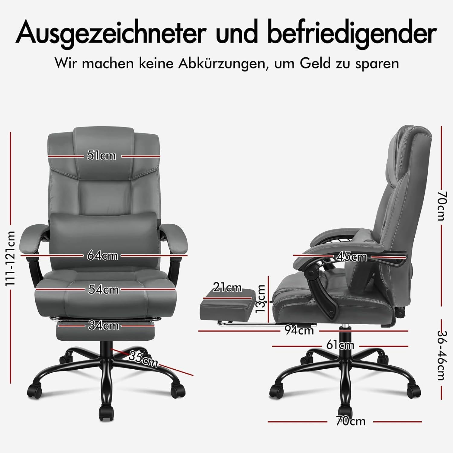 ALFORDSON Bürostuhl mit ergonomischem Hochlehner