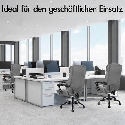 Bürostuhl ergonomisch Hochlehner 150° Liegeposition Netzgewebe GreyBoss