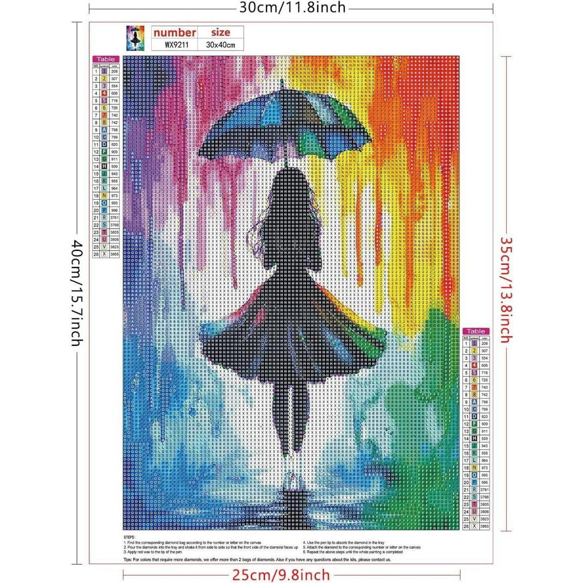 5D Diamant Painting Landschaft – DIY Bastelset für Erwachsene