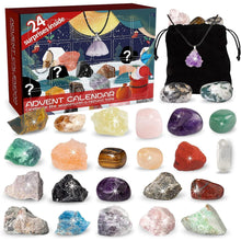 Adventskalender 2024 Mineralien Edelsteine Rock 24 Türchen Mädchen Jungen Rot