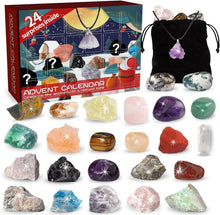 Adventskalender 2024 Mineralien Edelsteine Heiligabend Countdown