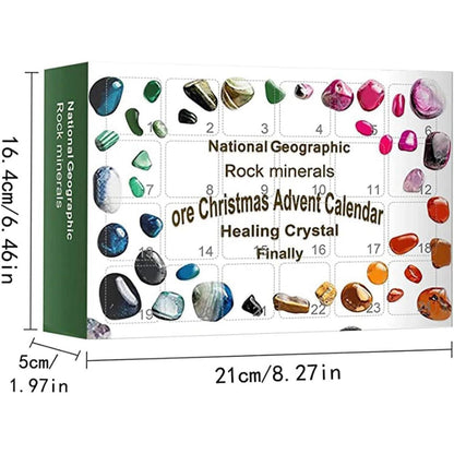 Kristalle Adventskalender 2024 Kinder Geologie Geschenk 24