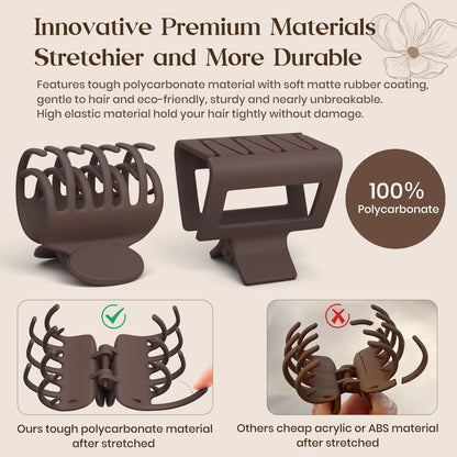 Kleine Haarklammer Set 8 Stück 2 Stile matte Damen Haarspangen