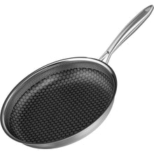 Edelstahl Bratpfanne 26 cm Antihaft Induktion Wok Pfanne