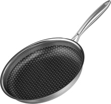Edelstahl Bratpfanne Induktion Antihaft Wok Pfanne 26 cm