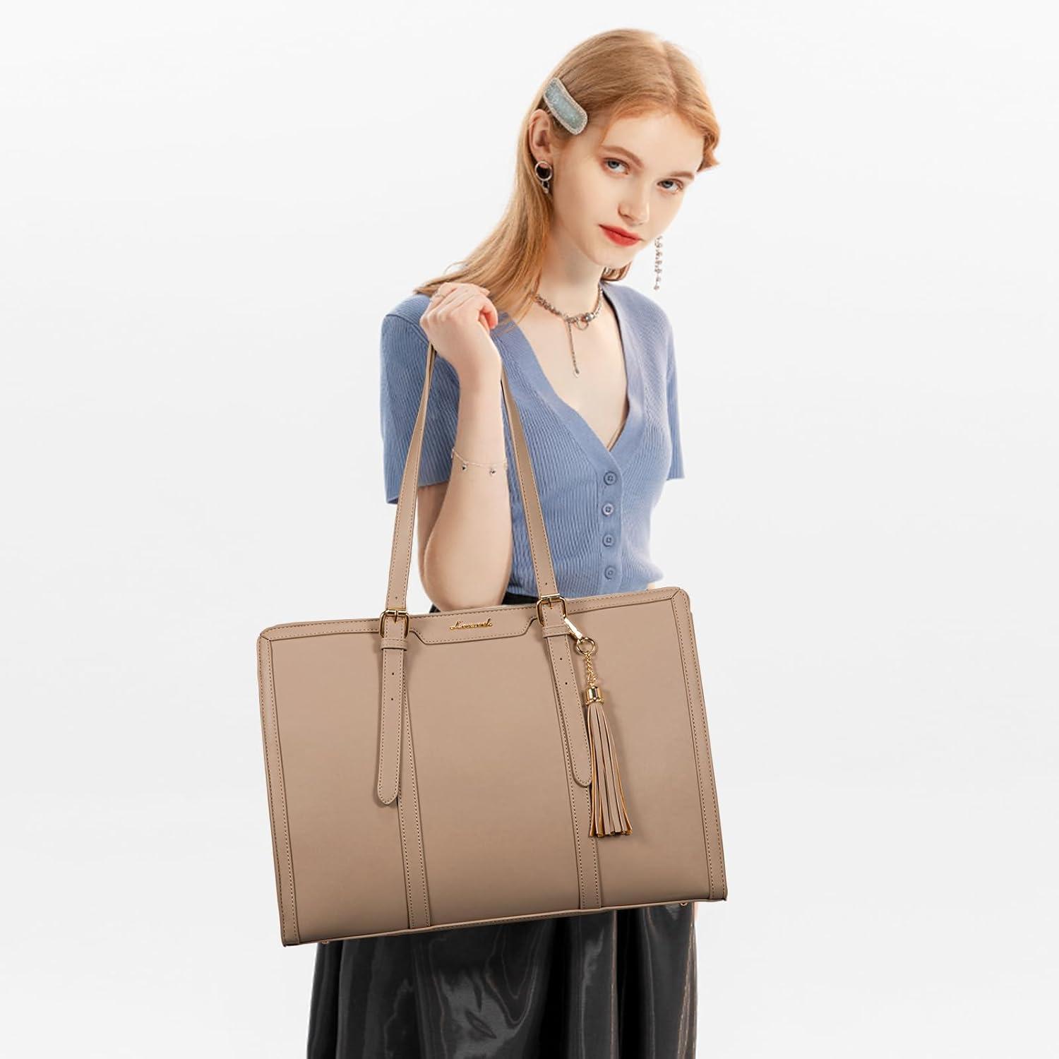 Damen Laptoptasche 15,6 Zoll Handtasche Tote Bag