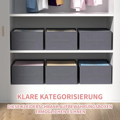ORLISA Kleiderschrank-Organizer 4er Set faltbar, 6