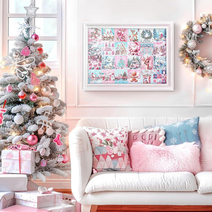 MJARTORIA Adventskalender 2024 Weihnachtspuzzle 1008 Teile