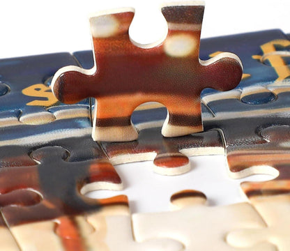 MJARTORIA Puzzle Adventskalender 2024 Weihnachts Jigsaw Teile 1008 Kinder Erwachsene Rot
