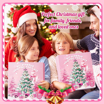 Diamond Painting Weihnachtskalender 2024 DIY Anhänger Schlüsselanhänger