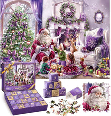 MJARTORIA Adventskalender 2024 Weihnachtspuzzle Set 1008 Teile