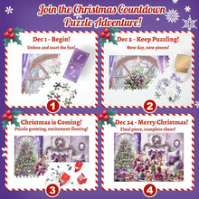 Adventskalender Puzzle Weihnachtselemente 24 Boxen Countdown