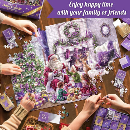 2024 Puzzle Adventskalender Weihnachtsbeifall Weihnachtskalender 1008 Teile