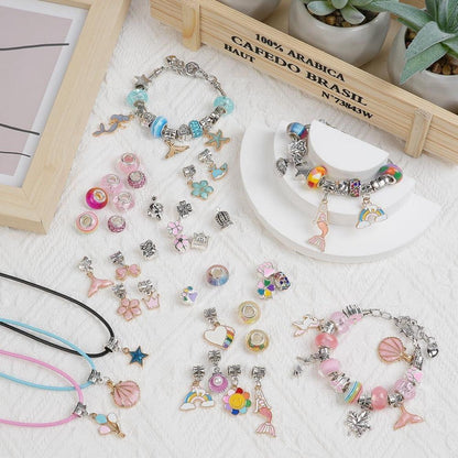Bastelset Schmuck für Mädchen: Armbänder & Halsketten selber machen