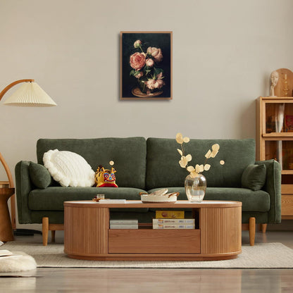 Pfingstrose Blumen Leinwand Poster 30x40cm Dunkel Academia Ästhetische Deko