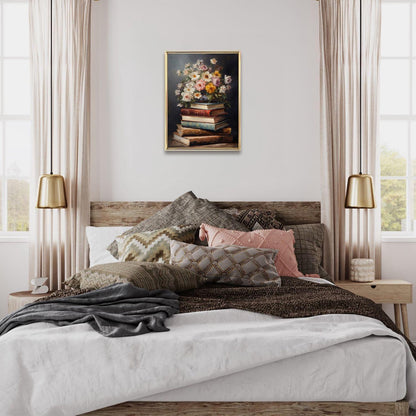 Dazzlewall Vintage Blumen Wandbilder Dark Academia Dekoration 30×40