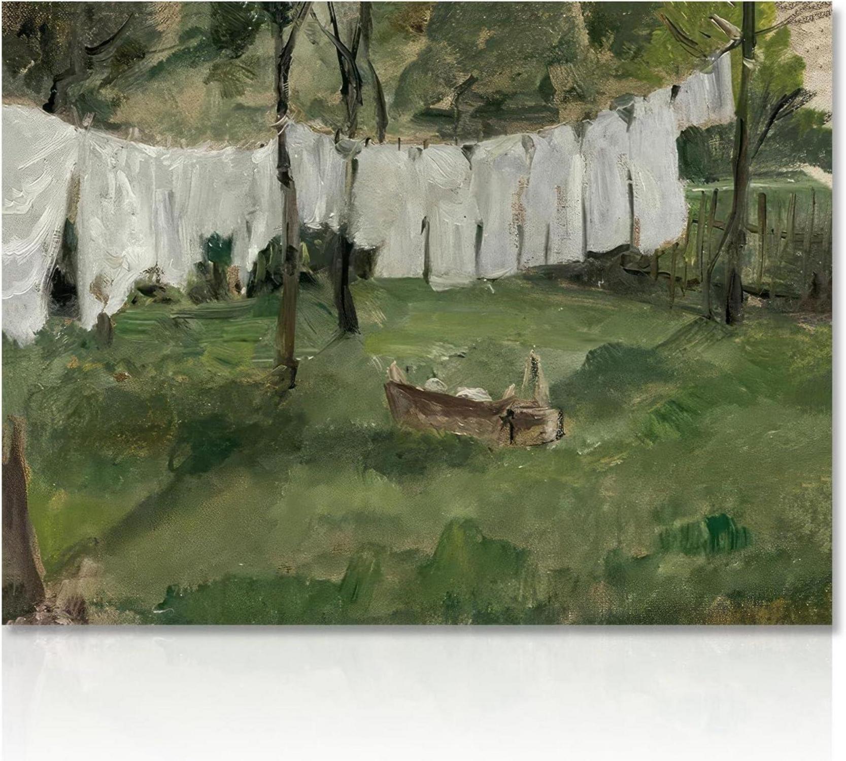 Landschaft Wandbild Vintage Leinwand 30x40 cm Ungerahmt