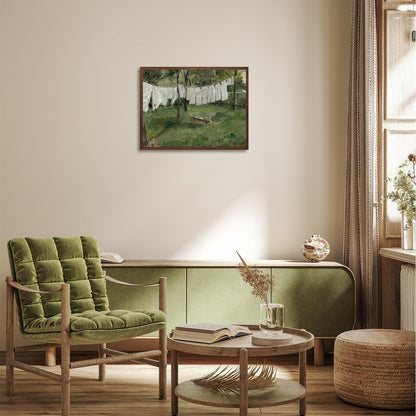 Landschaft Wandbild Vintage Leinwand 30x40 cm Ungerahmt