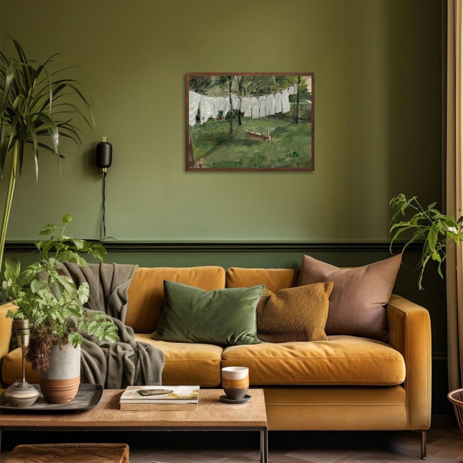 Vintage französisches Land Ölgemälde Wandbild 30×40 cm Ungerahmt