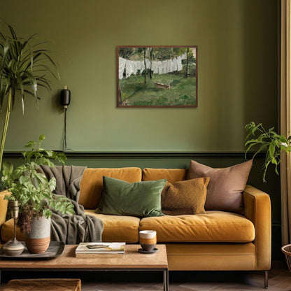 Vintage französisches Land Ölgemälde Wandbild 30×40 cm Ungerahmt