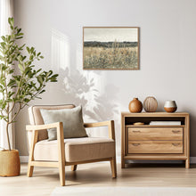 Vintage Wildblumen Landschaft Leinwandbild 30x40 cm Unframed