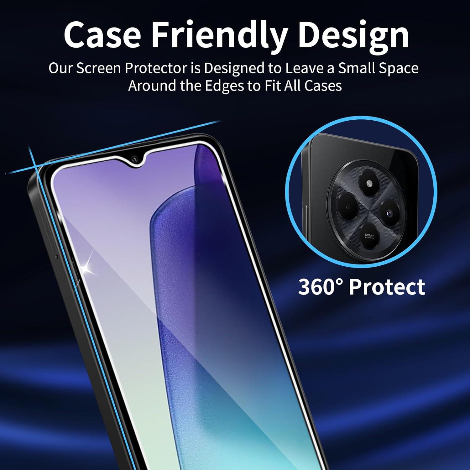 Schutzfolie Xiaomi Mi Redmi 14C Panzerglas 3 Stück Display Kamera