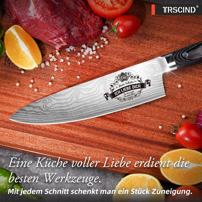 TRSCIND Küchenmesser Valentinstags Geschenk Jahrestag Freund