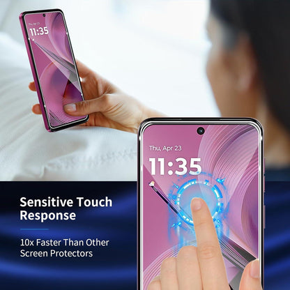 Panzerglas Schutzfolie für Motorola Moto G55, 3er Pack, Kratzfest 9H Härte