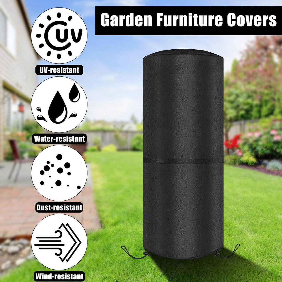 Wetterschutzhülle für Terrassenheizer 50x50x120cm – Wasserdicht & Winddicht