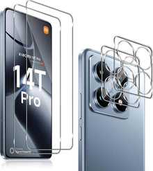 Panzerglas für Xiaomi 14T Pro, 2 Stück Screen Schutzfolie + 2 Stück
